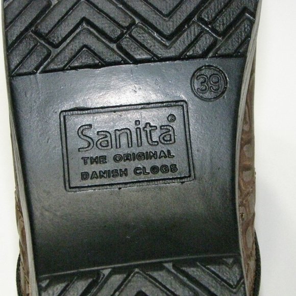 Sanita Nurses Clogs Brown Distressed Size 39 - Picture 7 of 8